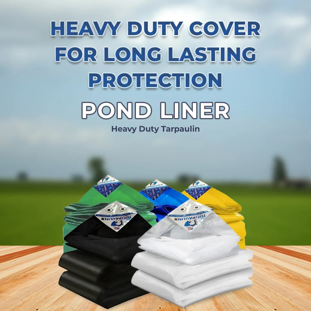 Tuffpaulin Pond Liner Heavy Duty Tarpaulin, Extra Strong Eyelets, UV Resistant - Image 2