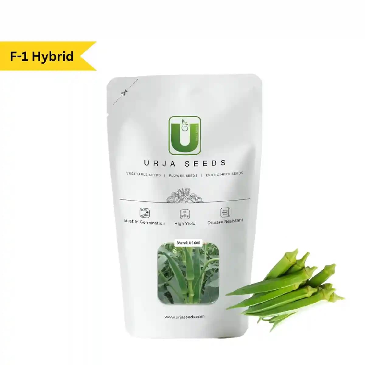 Urja US-600 Okra Seeds - Bhindi Seeds - Image 1