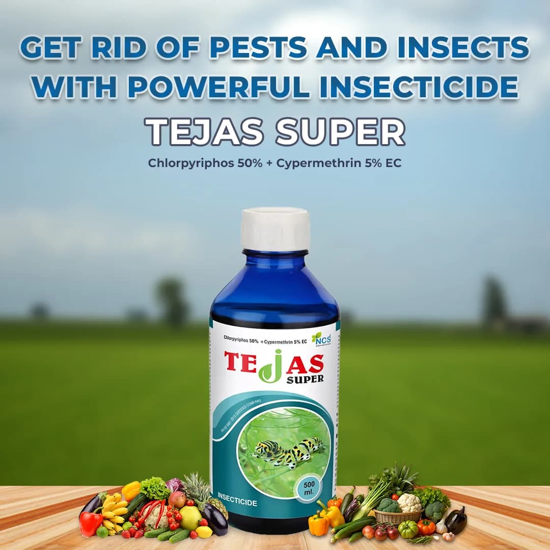 Tejas Super Insecticide - Chlorpyriphos 50% + Cypermethrin 5% EC - Image 2
