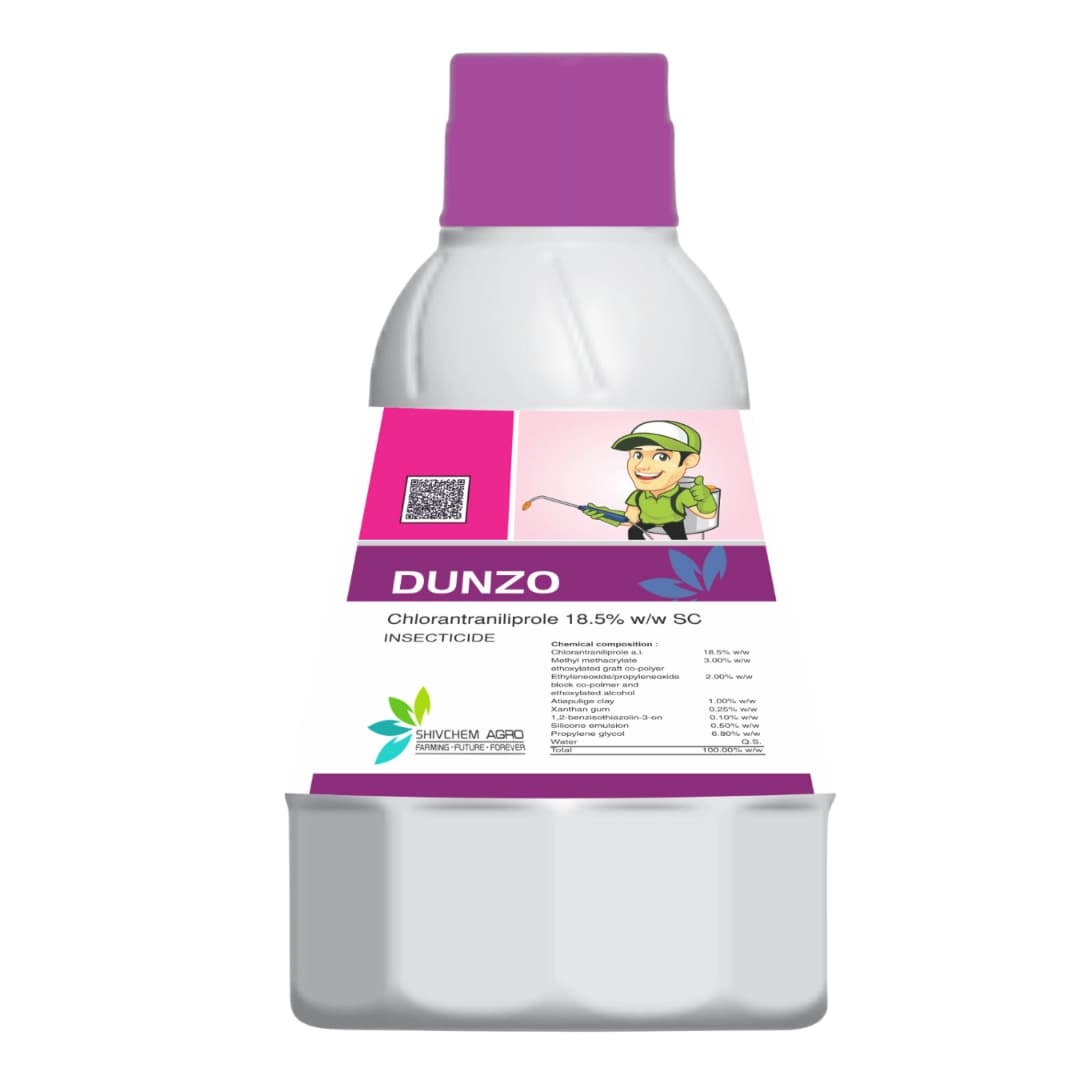 Shivchem DUNZO Chlorantraniliprole 18.5% SG Insecticide, Efficient For Rice, Maize & Vegetables Crops - Image 1