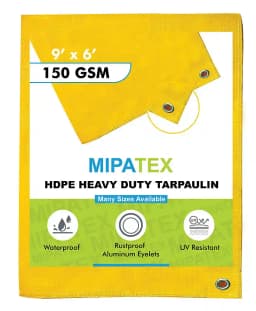 Mipatex Tarpaulin 150 GSM Waterproof Multipurpose Plastic Heavy Duty with Aluminium Eyelets. 3