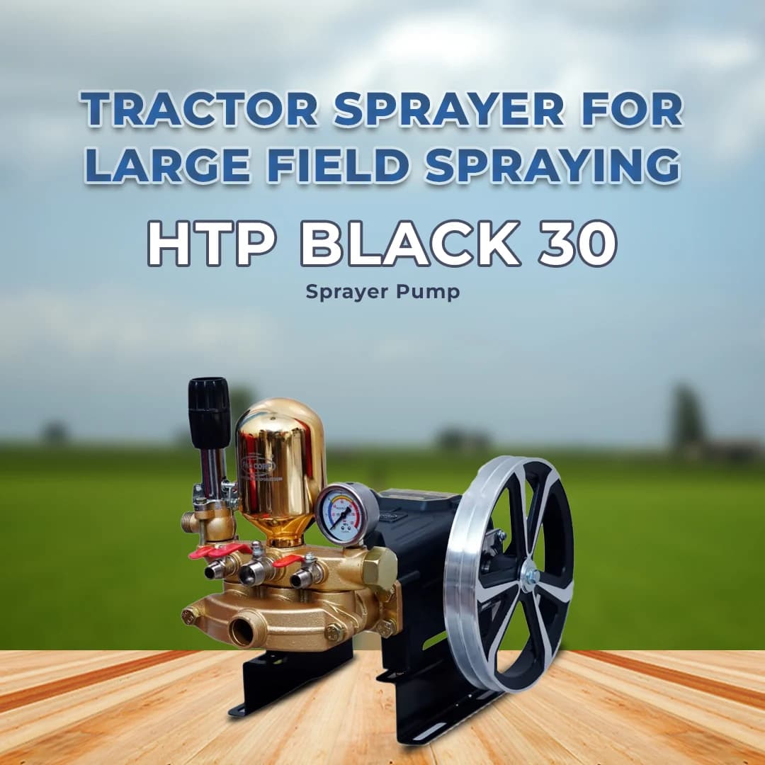 Pad Corp HTP Black 30 Premium Quality Tractor Mounted Sprayer, Best For Agriculture Use (Brass), Operated with 3-HP Motor or 5 HP Petrol Engine - Image 2