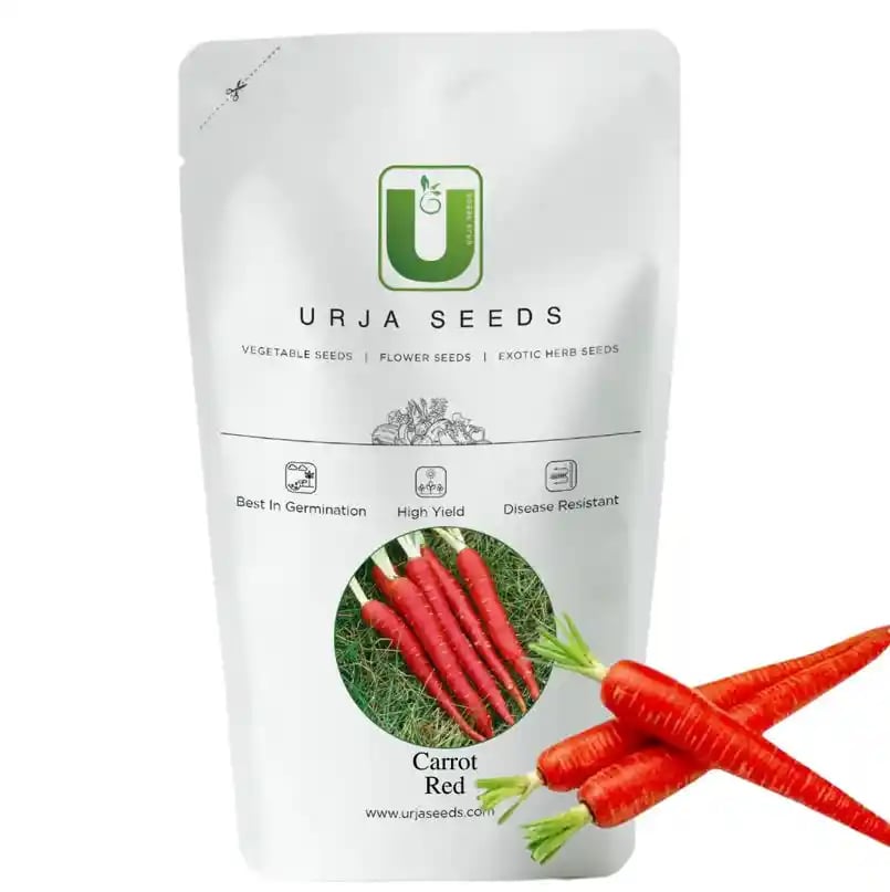 Urja Desi Red Lalima Carrot Seeds, Early Maturing Tropical Variety, Red Flesh