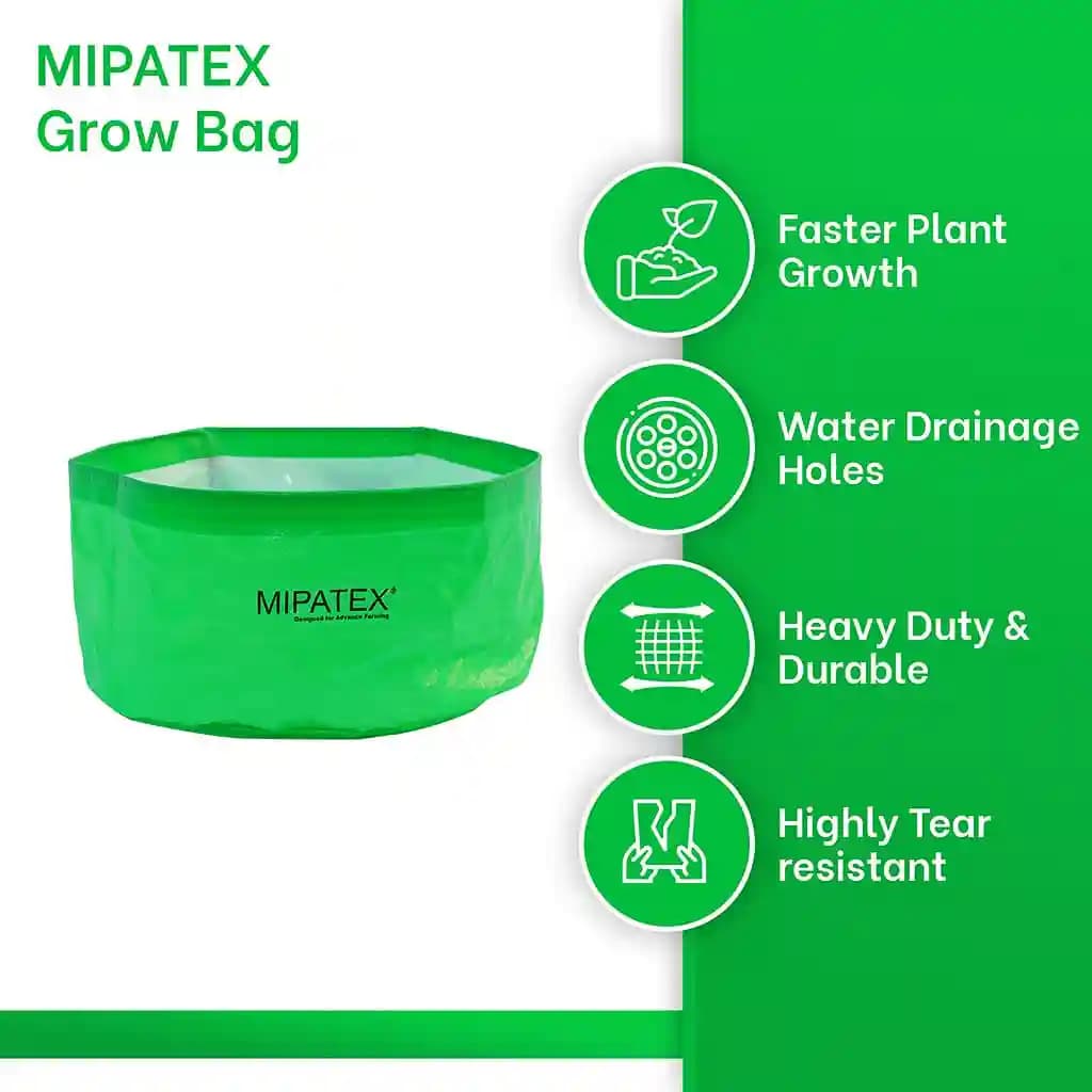 Mipatex Woven Fabric Grow Bags, Heavy Duty Premium HDPE Woven Laminated Fabric - Image 2