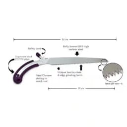 Radhe Pruning Saw 21 Inch Sk95 Steel Foldable Saw, 3-Sided Teeth For Fruit Trees And Branches 12