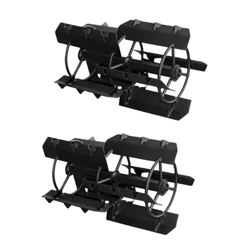 AJ Kisan Heavy Duty 18 inch Paddy Cage Wheel For 7 to 12 HP, Diesel, Power Tiller (2 Pcs) - Image 1