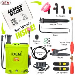 OEM 2 In 1 Manual and Battery Operated Multipurpose Sprayer 12Vx8A (18L Capacity), Agriculture Sprayer Pump, High-Pressure Pesticide Sprayer 8