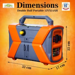 Pad Corp Double Bull Portable Battery Sprayer & Car Washer, Drip Injector 12 Volt x 14 Amp with 10 Meter High Pressure Hose Pipe 6