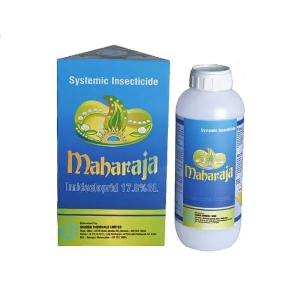 Gharda Maharaja Imidacloprid 17.8% SL Insecticide, Effective For Sucking Pests In Crops - Image 1