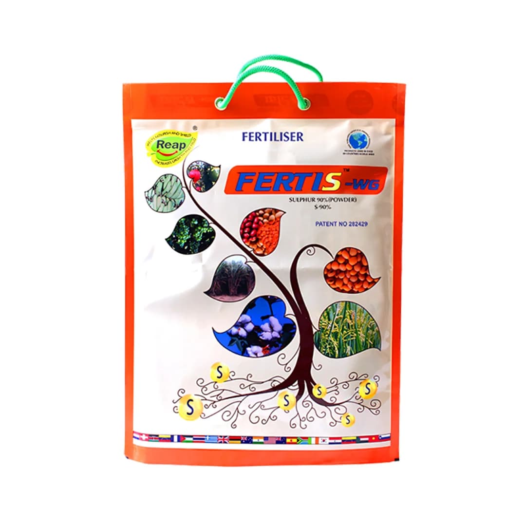 Sulphur Mills Fertis 90% WDG Sulphur Powder, Improves the Soil Health, Increase Oil Content In Oil Seed Crops