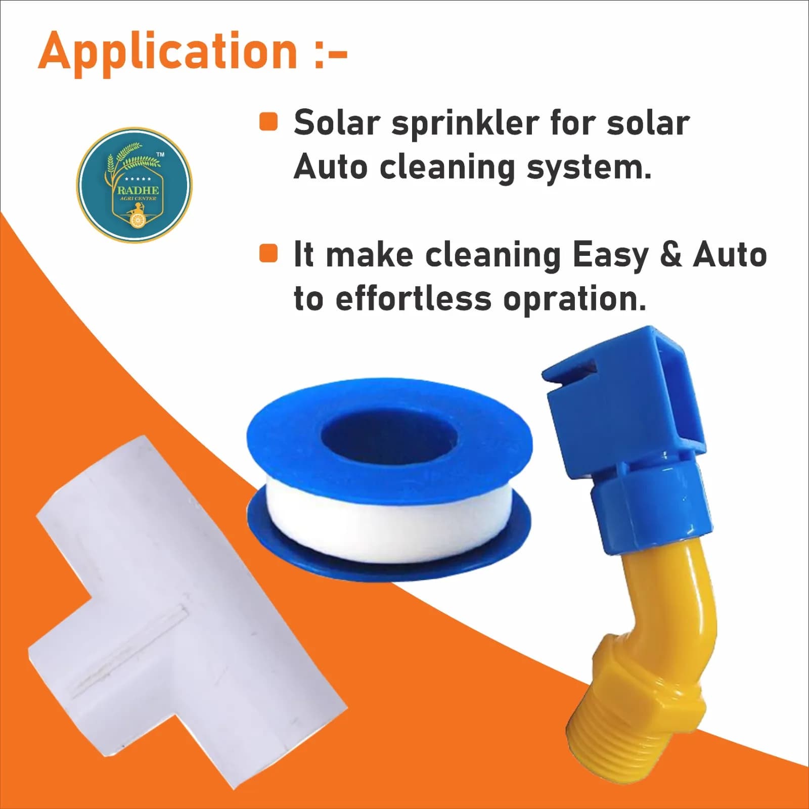 Radhe Solar Panel Cleaning Sprinkler Shower L Type With PVC T, Ideal Solution For Maintaining Solar Panels - Image 7