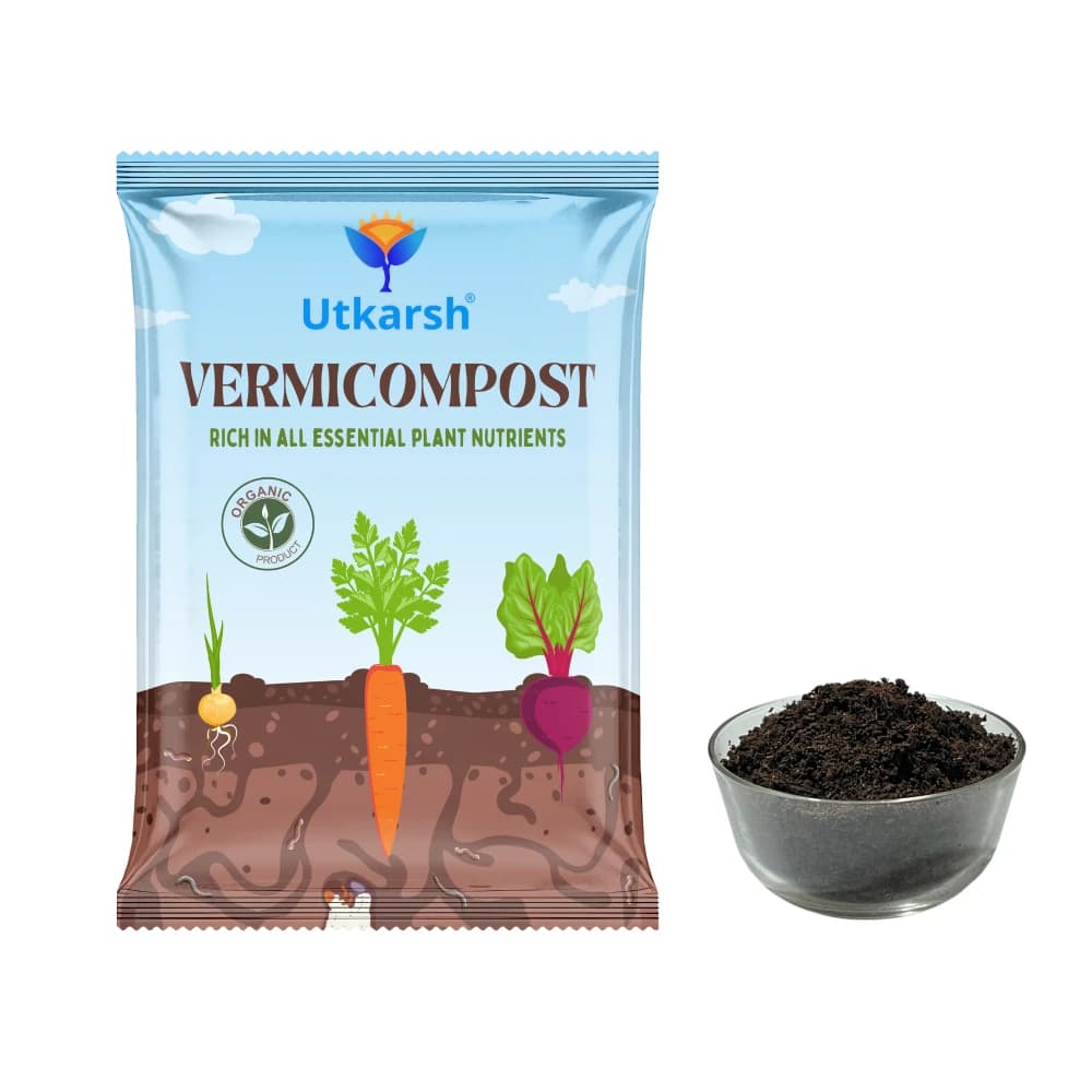 Utkarsh Vermicompost Organic Fertilizer, Soil Conditioner For Healthy Plant Growth - Image 2
