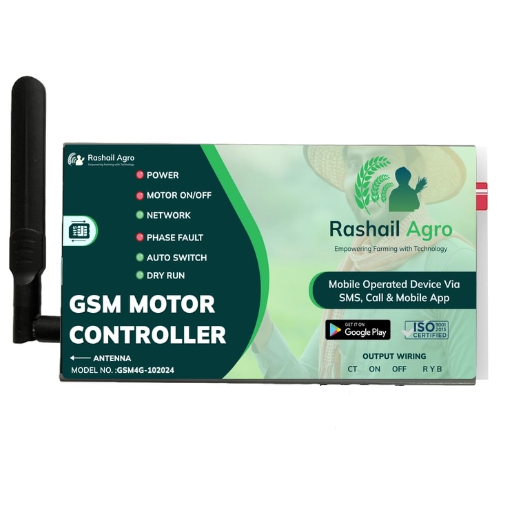 Rashail GSM Motor Controller 4G, Smart Motor Starter Working With JIO SIM