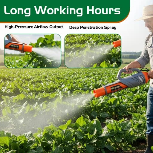 Pad Corp High Pressure Blower Gun, Mist Blower, Compatible With Battery Sprayer Capacity Minimum 12 Volt X 12 Amp, Without Belt. - Image 7