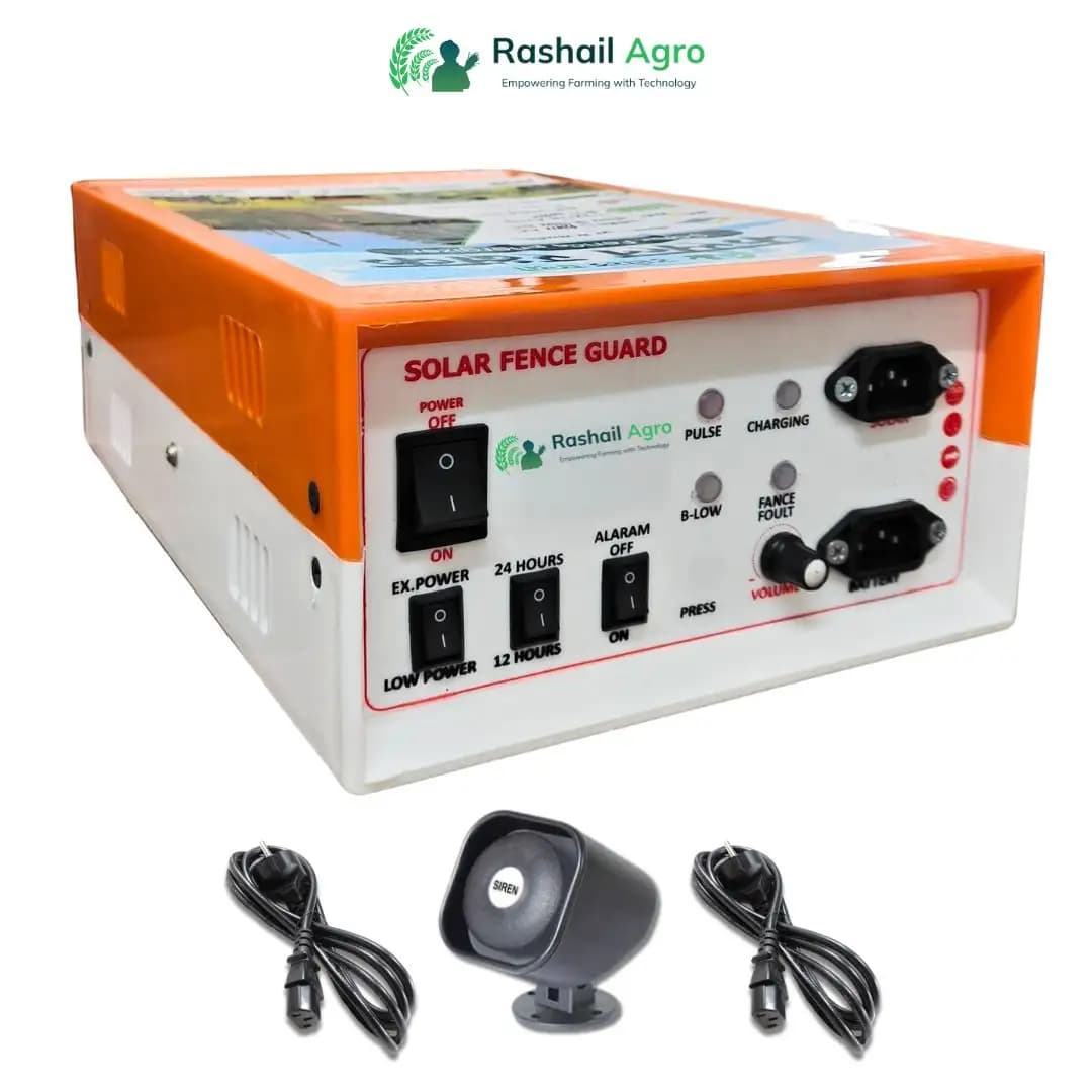 Rashail Solar Zatka Machine Combo Kit 8KV, Farm Fence Solution For Up To 10 Acres (Zatka Machine + Solar Panel + Battery + Insulators Included) - Image 3