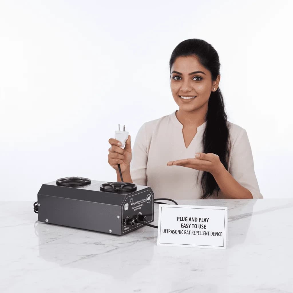 Shyam Ultrasonic Rat And Rodent Pest Repeller, Safe & Eco-Friendly, Ideal For Home & Office (3500 Sq. Ft) - Image 3