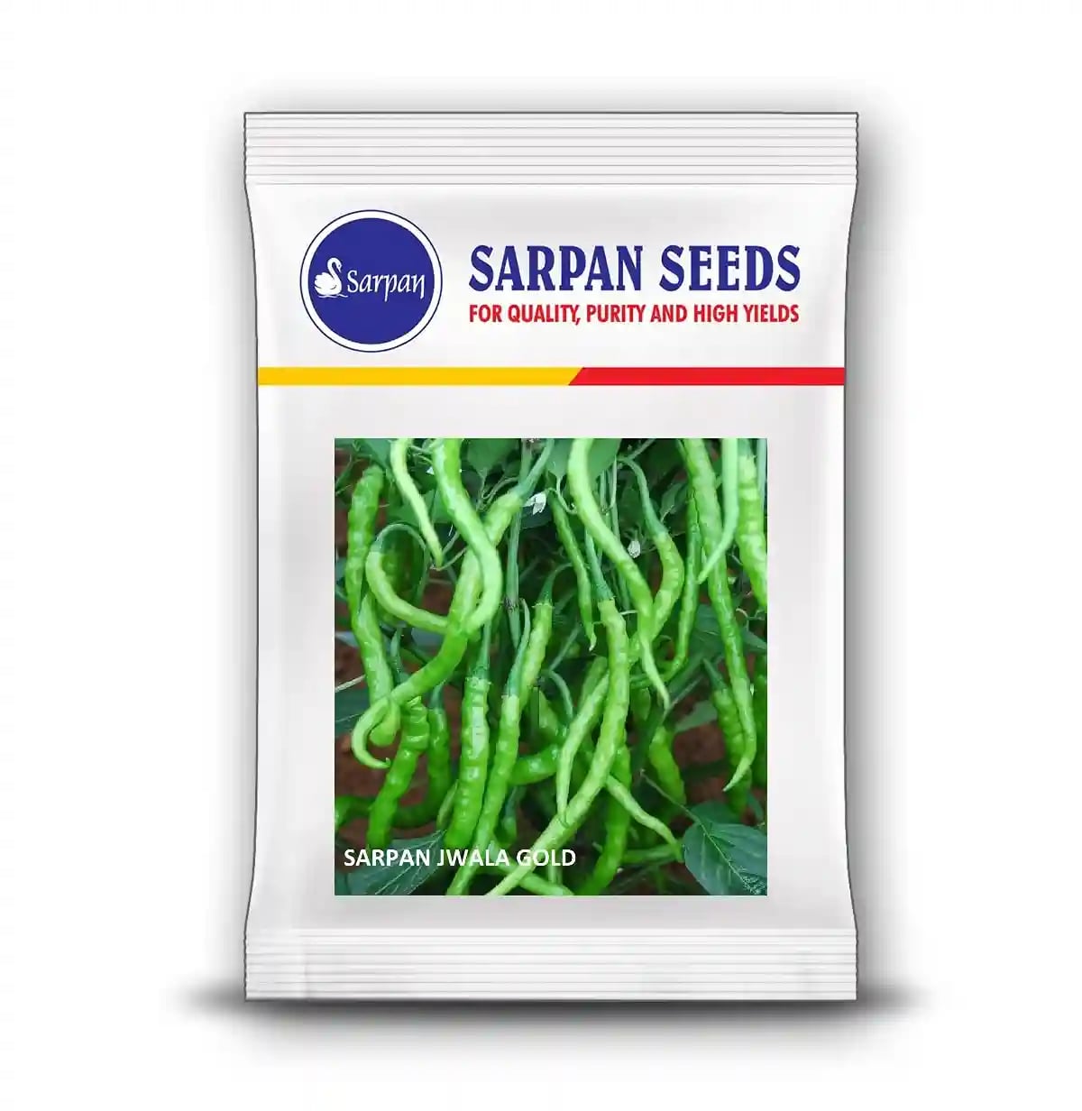 Sarpan Jwala Gold Chilli Seeds - (Mirchi Seeds) Best For All India Region With Best Germination