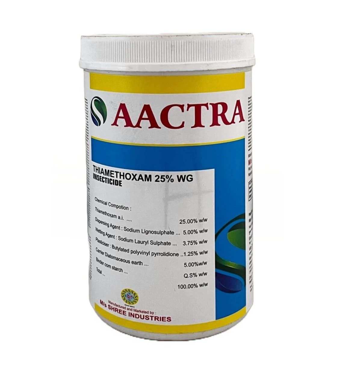 Shree Industries Aactra Thiamethoxam 25% WG Insecticide, Effective Against Aphids, Whiteflies, Thrips, Leafhoppers, Stem Borer - Image 1