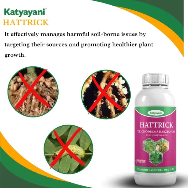 Katyayani Hattrick Trichoderma Harzianum Liquid Bio Fungicide, Advanced Disease Control For Robust Plant Health - Image 4