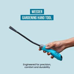 IFFCO Urban Gardens Weeder 1Pc, Weed Removal Gardening Tools For Home Garden, Carbon Steel Front With Soft Rubber Handle For Better Grip 5