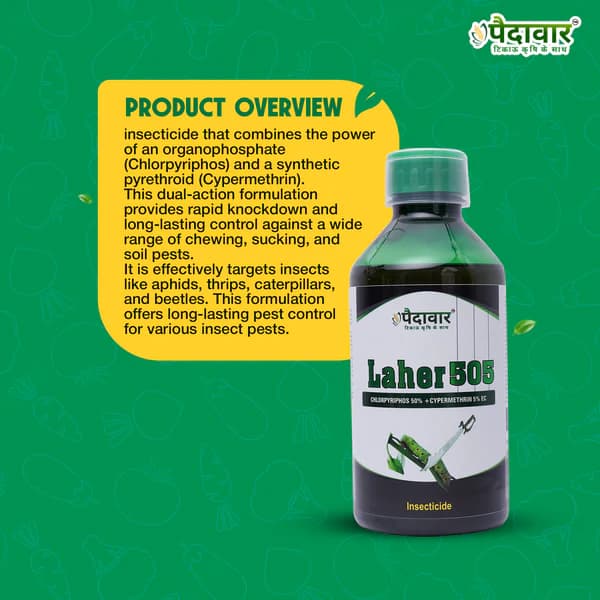 Paidavaar Laher 505 Chlorpyriphos 50% + Cypermethrin 5% EC Insecticide - Image 7