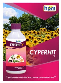 Hpm Cyperhit-10 Cypermethrin 10% EC Insecticide, Effective For Bollworms, Borers And Pests 2