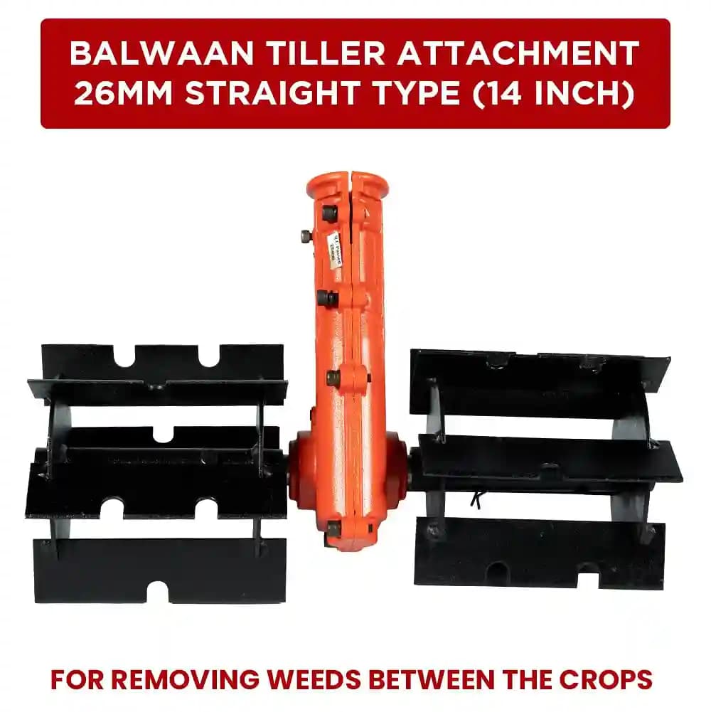 Balwaan BTA-26 (Straight) Tiller Attachment For Brush Cutter, Back Pack Brush Cutter Useful for Removing Unwanted Weeds - Image 5