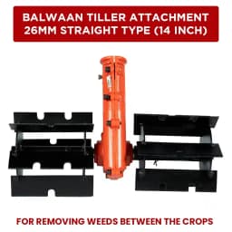 Balwaan BTA-26 (Straight) Tiller Attachment For Brush Cutter, Back Pack Brush Cutter Useful for Removing Unwanted Weeds 5