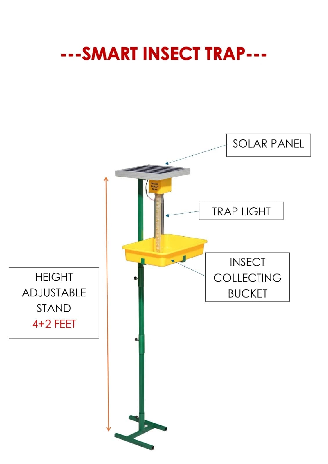 V-SAR Smart Solar Insect Trap 72 UV LED Automatic Pest Control Light - Image 4