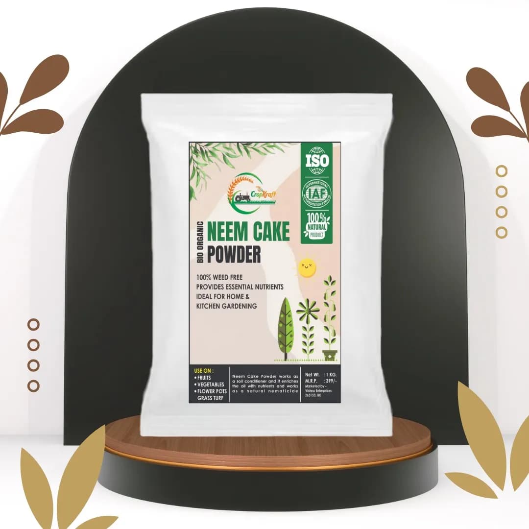 CropKraft Neem Cake Powder, Natural Organic Fertilizer, Pest Repellent, and Soil Conditioner - Image 2