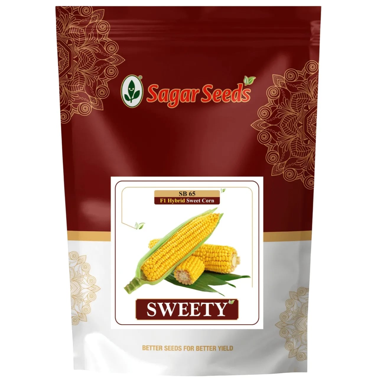 Sagar Sweety F1 Hybrid Sweet Corn Seeds, Sweet And Juicy, High Yield, Vigorous Growth