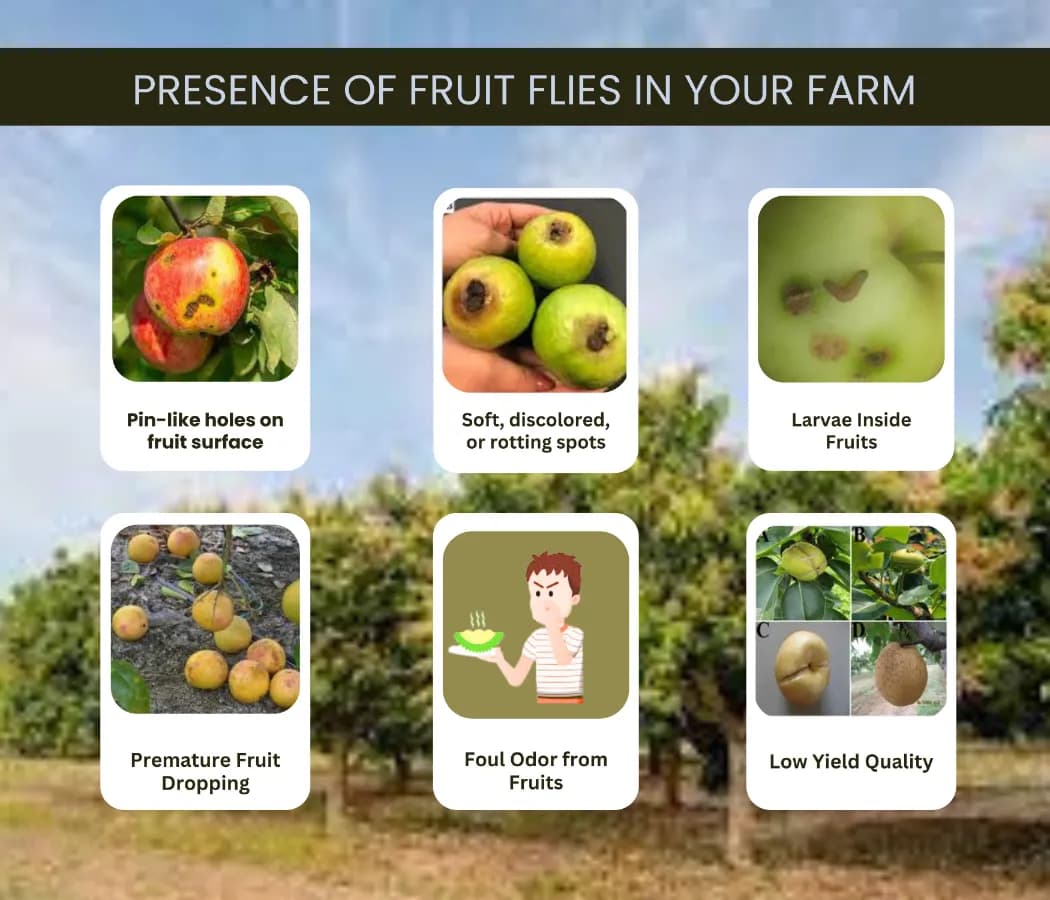 चिपकू - फ्रूट फ्लाई ल्यूर (बैक्ट्रोसेरा डोर्सालिस) के साथ फेरोमोन मैक फिल ट्रैप, एवोकाडो, केला, करेला, साइट्रस, कॉफी, अमरूद, मैकाडामिया, आम के लिए - Image 4