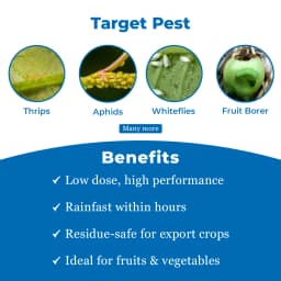 Uttam EMA Emamectin Benzoate 5% SG Insecticide, Used for Control of Caterpillars. Fruit & Shoot Borer, Bollworms 3