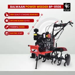 Balwaan BP-850E Black Bull Power Weeder, 247CC 4 Stroke Air Cooled Diesel Engine, Recoil and Self Start 4