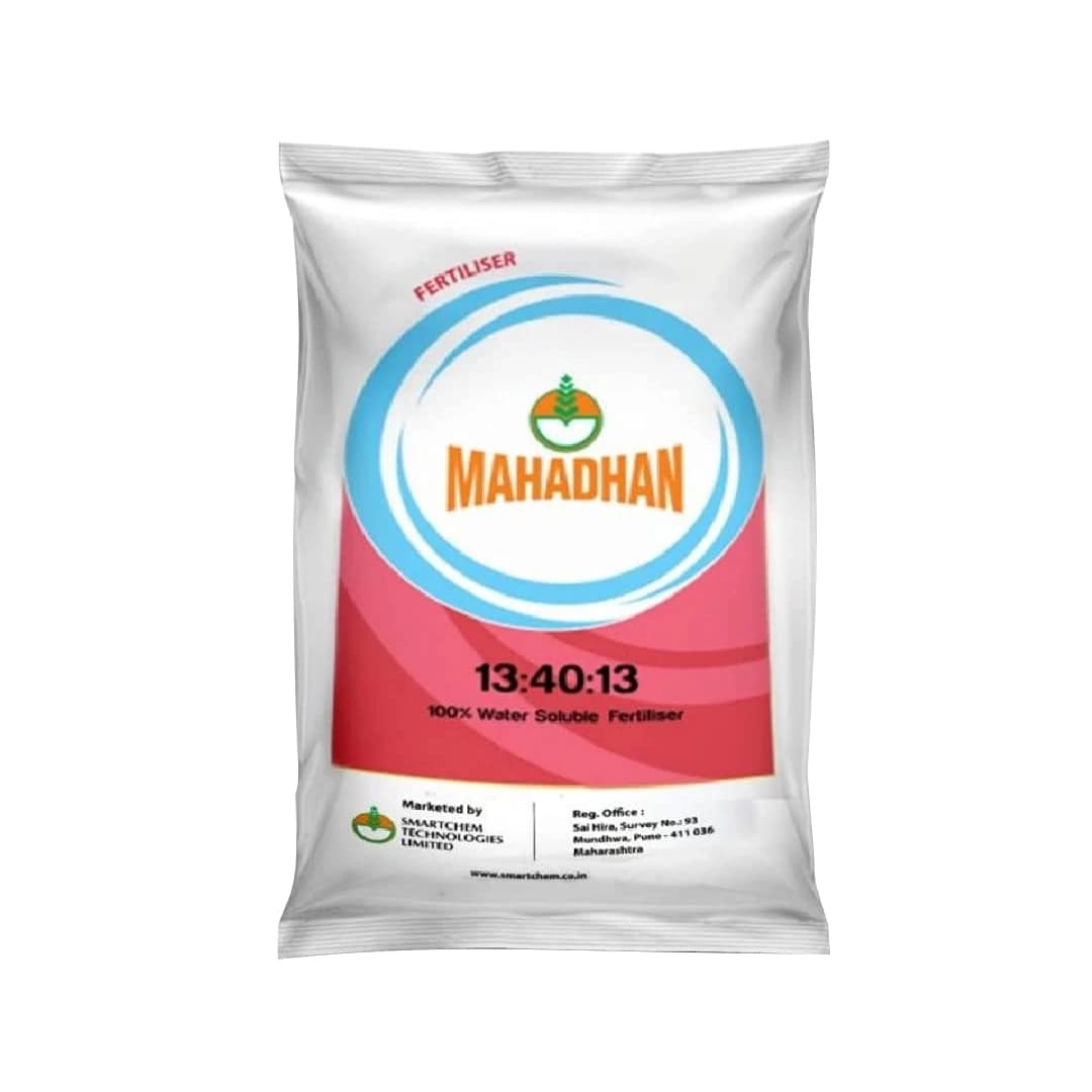 Mahadhan NPK 13:40:13, 100% Water Soluble Fertilizer, Balanced Vegetative Growth, Profuse Flowering And Fruiting