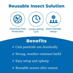 Barrix Catch Fruit Fly Trap Set , Pheromones Trap and Lure, Can Be Used For Fruit And Commercial Crops, Bactrocera dorsalis. 3
