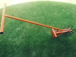 UNISON Dry Land Weeder Fork Type, Dry Land Weeder with 5 Tines & 2 Wheels. 2