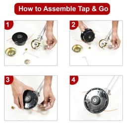 बलवान टैप एन गो फॉर ब्रश कटर, हेवी घास ट्रिमर अटैचमेंट क्रॉप कटर मशीन, नायलॉन ट्रिमर, सभी प्रकार के ब्रश कटर के लिए उपयुक्त 2