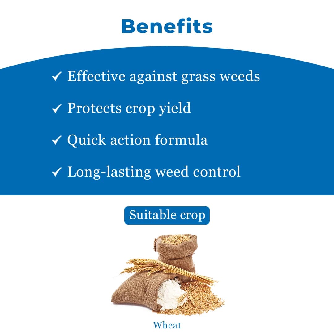 Thakar Bomb Clodinafop Propargyl 15% WP Herbicide, Excellent Action On Phalaris Minor, Can Be Used With Safener, Effective On Weeds, Easy To Use - Image 4