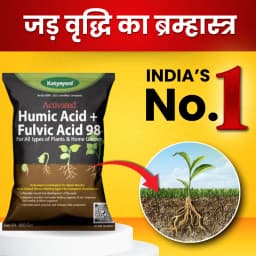 Katyayani Activated Humic Acid + Fulvic Acid Plants Fertilizer & Bio Enhancer with Silicon wetting Agent 100% Organic for Home Garden & Agriculture 6