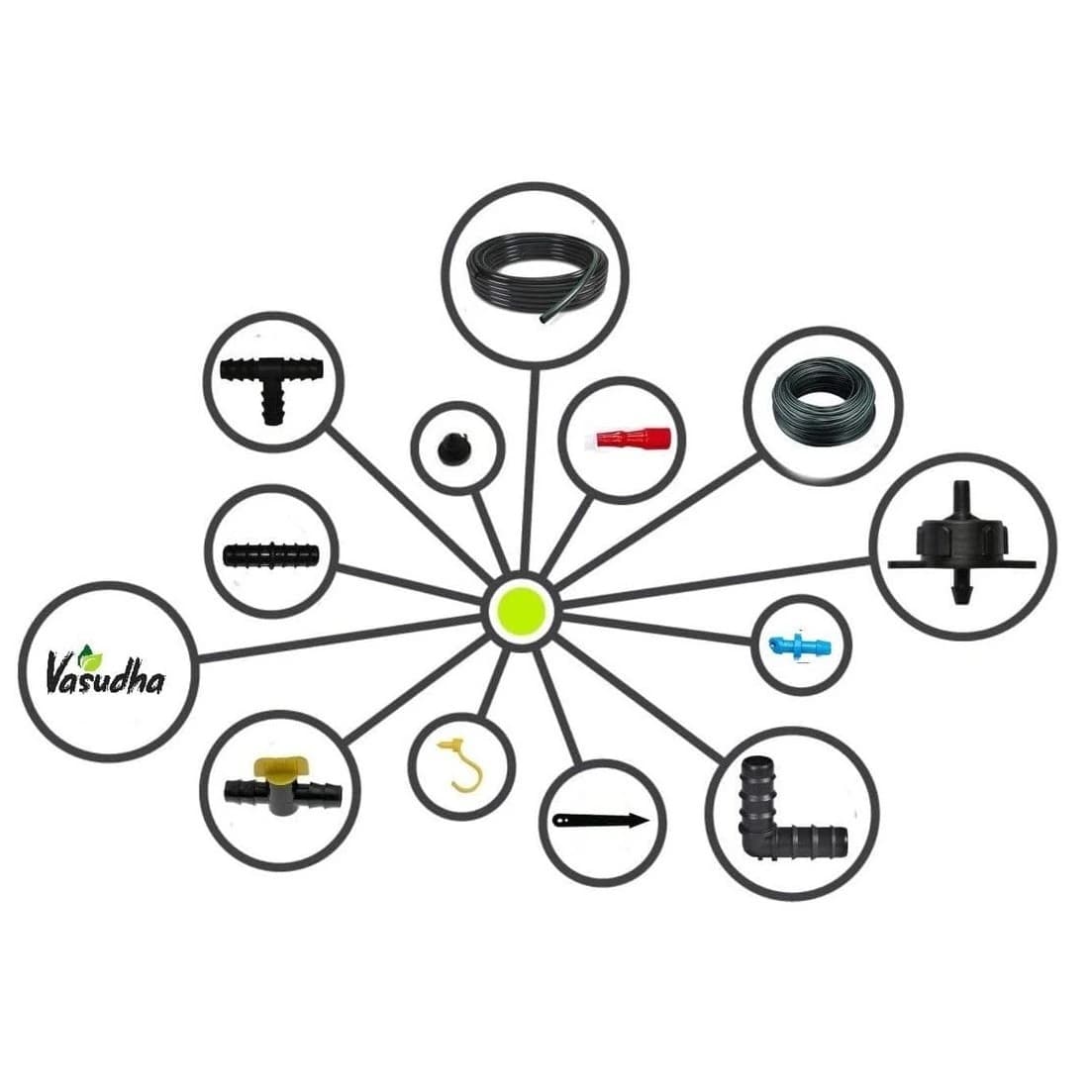 Vasudha Irrigation Plants Drip Irrigation Kit, Watering Kit for Home Garden, Farming & Agriculture Purposes - Image 5