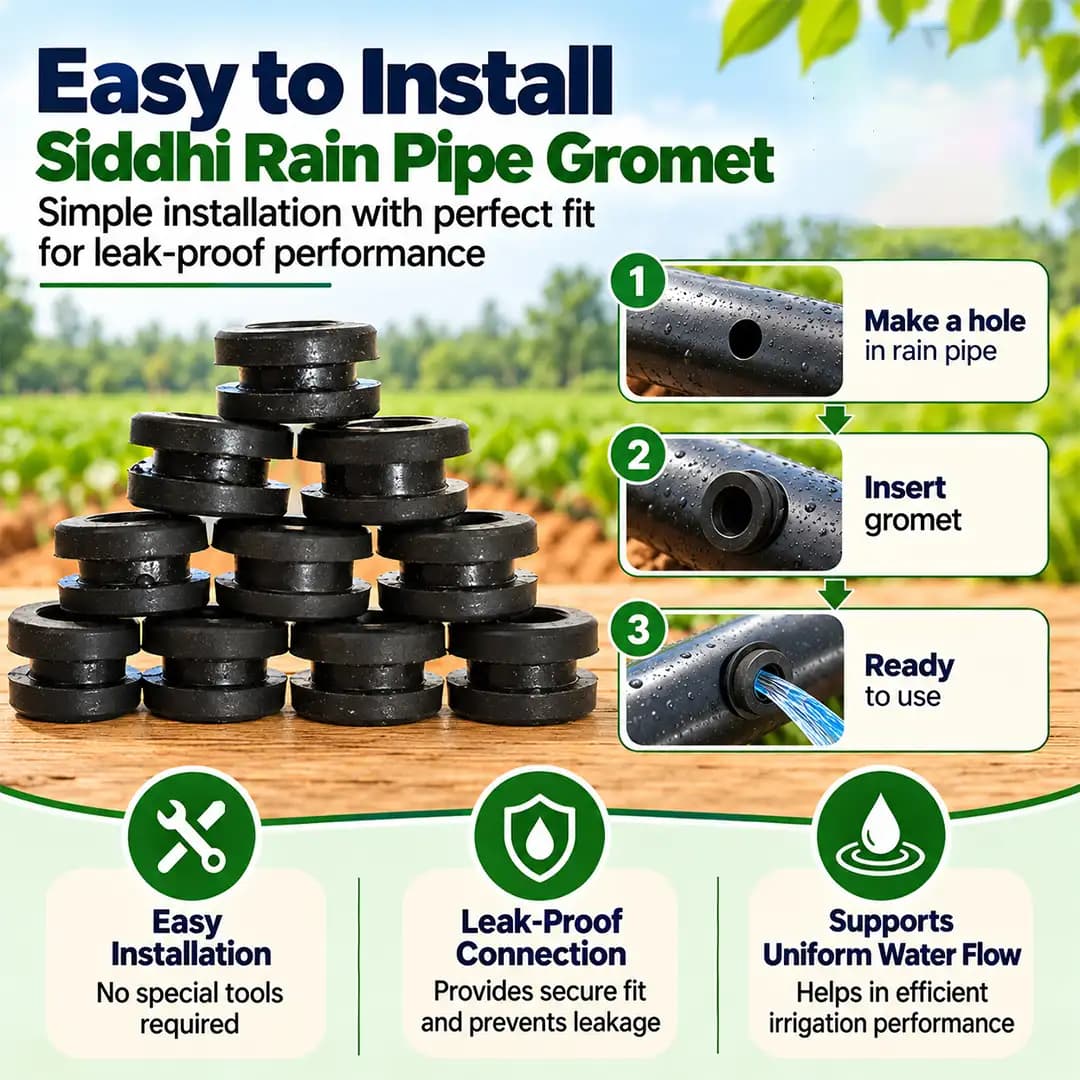Siddhi Rain Pipe Gromet , Can Be Use For Both 40 MM and 32 MM Rain Pipe, Excellent Quality - Image 5