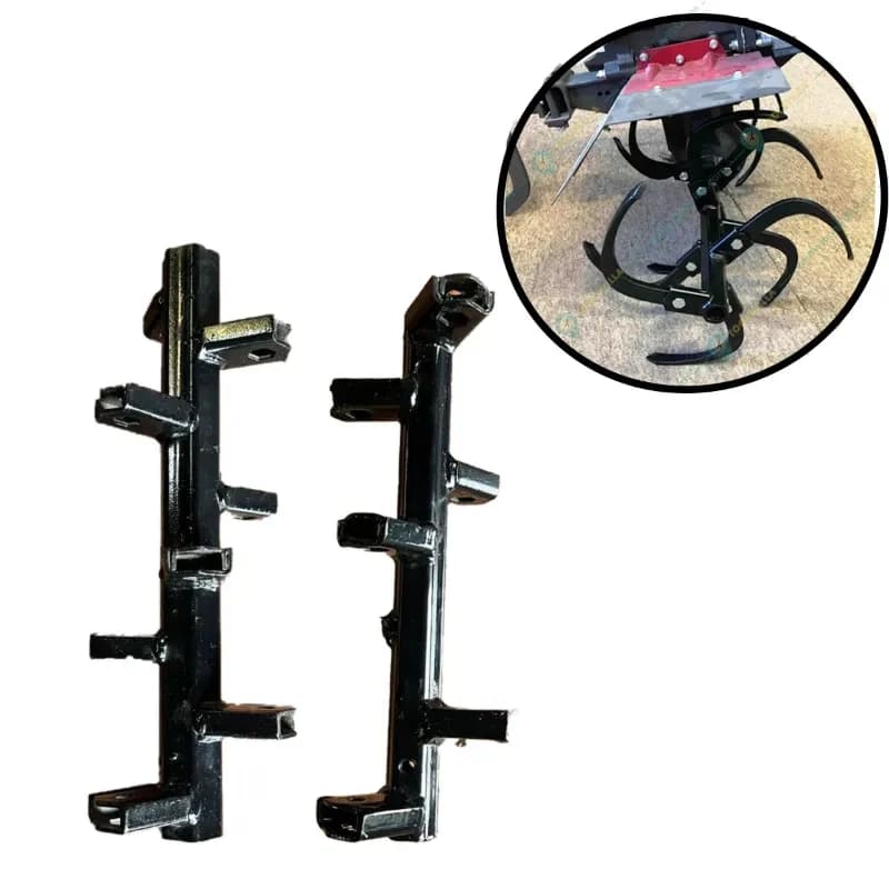 AJ Kisan Heavy Duty 14 Inch Deep Tilling Rotary Shaft Set (7 Blade Each) Suitable for 5-12 HP Petrol Power Weeder - Image 2