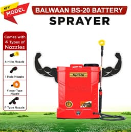 Balwaan BS-20 Single Motor Battery Operated Sprayer, 12 Volt X 8 Amp, Heavy Duty Material, 20 L Tank Capacity 6
