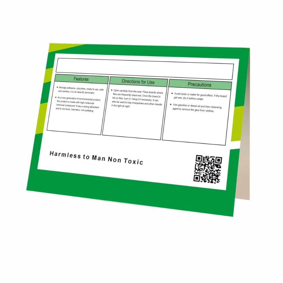 Green Revolution Stickboard Fly Catcher, Highly Effective, Non-Toxic, Long-Lasting Fly Glue Trap For Home Use (Pack of 10) - Image 6