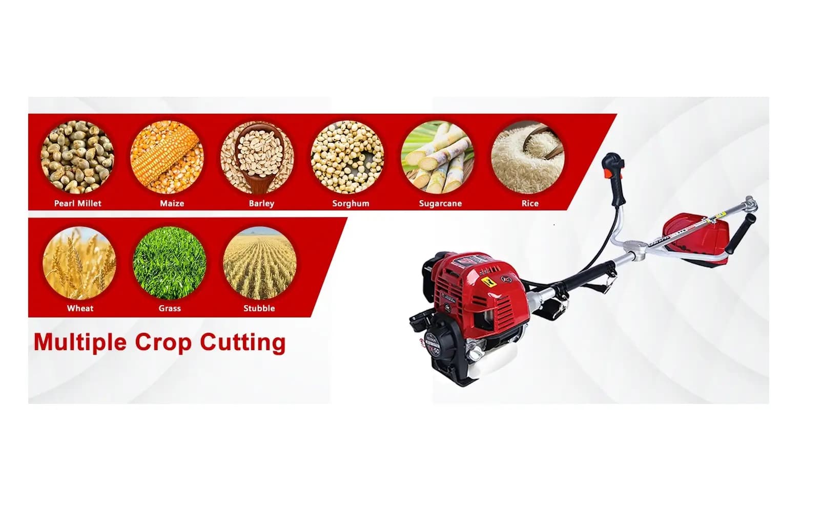 Fenton Krishi Side Pack FX-50 Pro Brush Cutter, 50CC, 4-Stroke, 2.5HP Engine, 750ML Fuel Tank, Best For Gardens, Backyards And Small Fields - Image 3