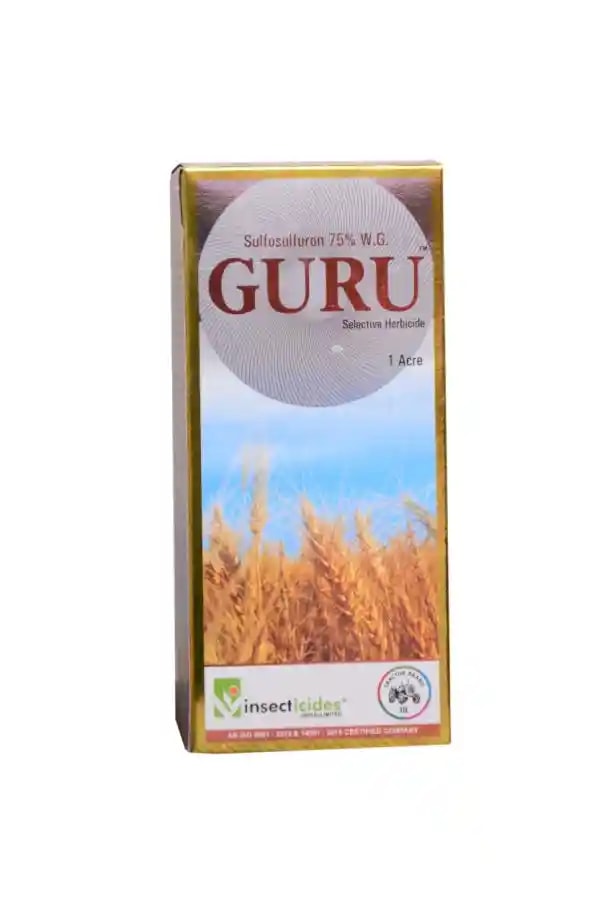 Insecticides India GURU - Sulfosulfuron 75% WG 13.5 Gm + 500 ml Early Post Emergence Herbicide