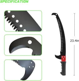 CropKraft Razor Sharp Cut Pruning Saw With Attachment For Pole, Can Be Used For Pruning Branches, Roots, And Shrubs 2