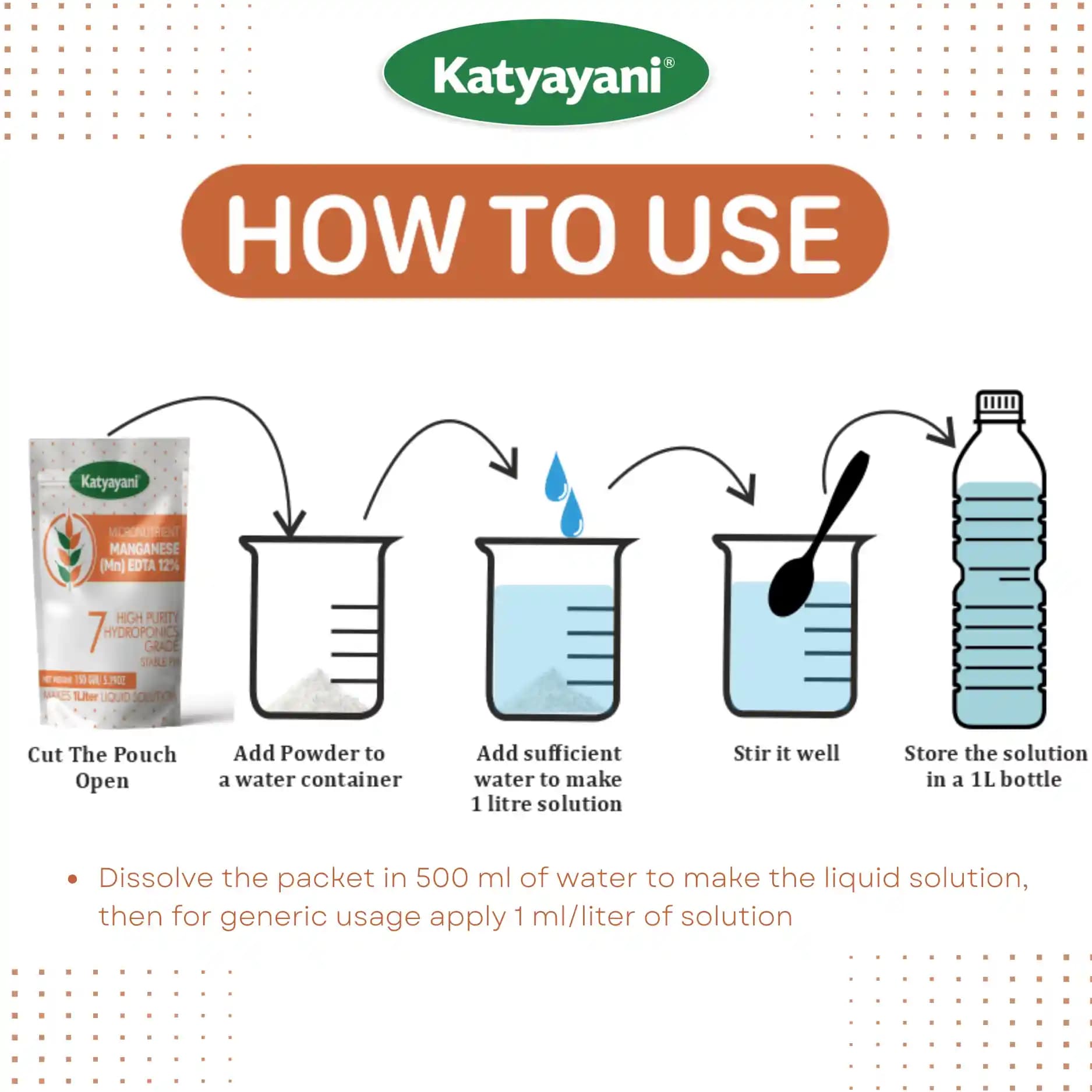 Katyayani Manganese EDTA 12%, Hydroponics Grade, Effective Solution For Manganese Deficiency and Plant Growth - Image 7