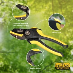 Hectare Precision Garden Pruning Secateur (Anvil Pruner), Plant Cutter For Home Garden 4